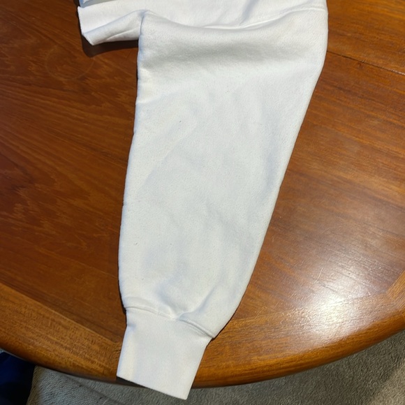 Aritzia Tna COZYAF cozy fleece cropped white hoodie size 2 small - Picture 10 of 11